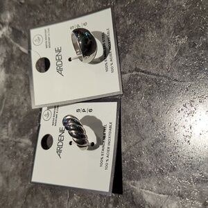 Stainless steel rings size 6 both brand new